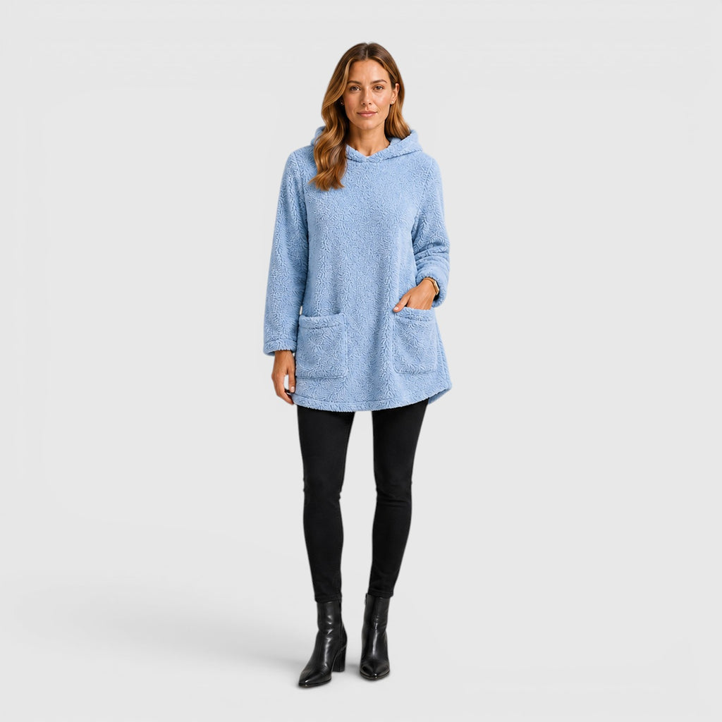Monvaline | Women's Soft Plush Hoodie for Cold Weather Comfort