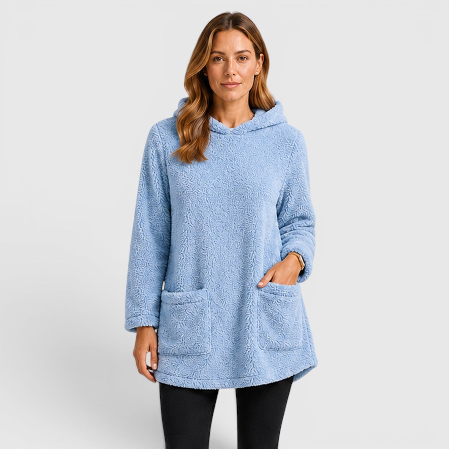 Monvaline | Women's Soft Plush Hoodie for Cold Weather Comfort