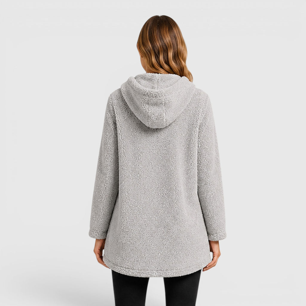 Monvaline | Women's Soft Plush Hoodie for Cold Weather Comfort