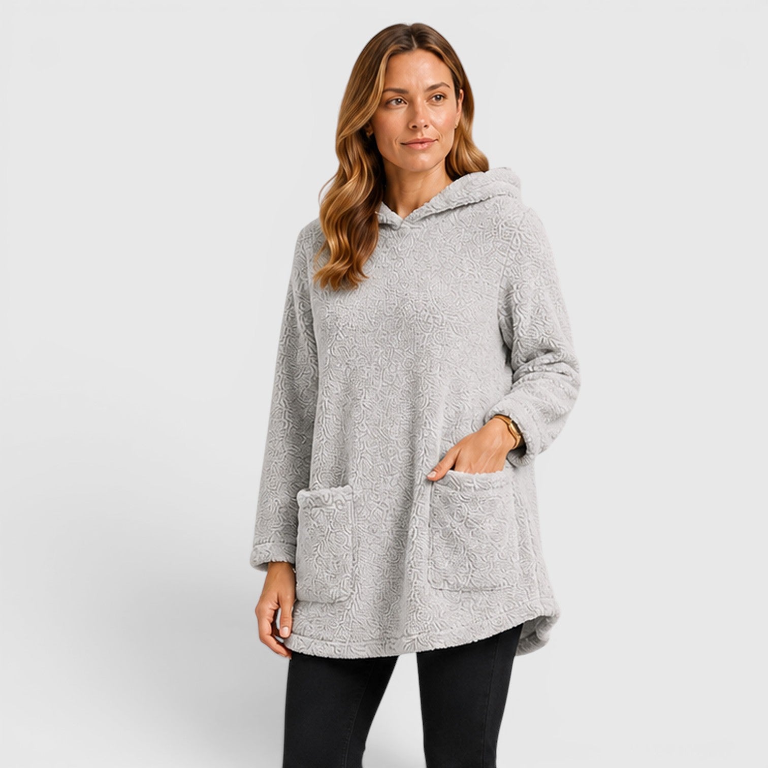 Monvaline | Women's Soft Plush Hoodie for Cold Weather Comfort