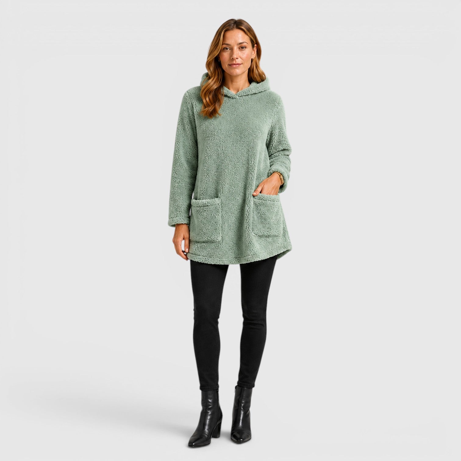 Monvaline | Women's Soft Plush Hoodie for Cold Weather Comfort