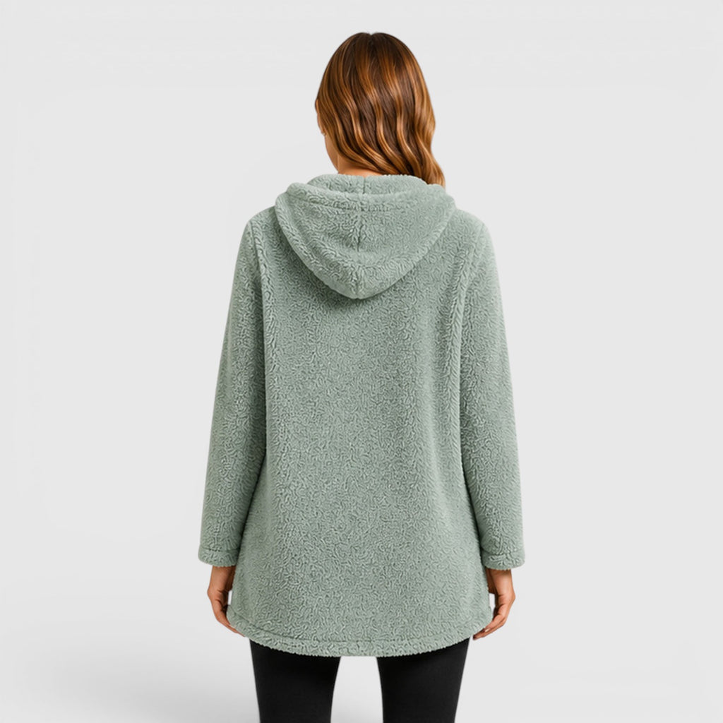 Monvaline | Women's Soft Plush Hoodie for Cold Weather Comfort