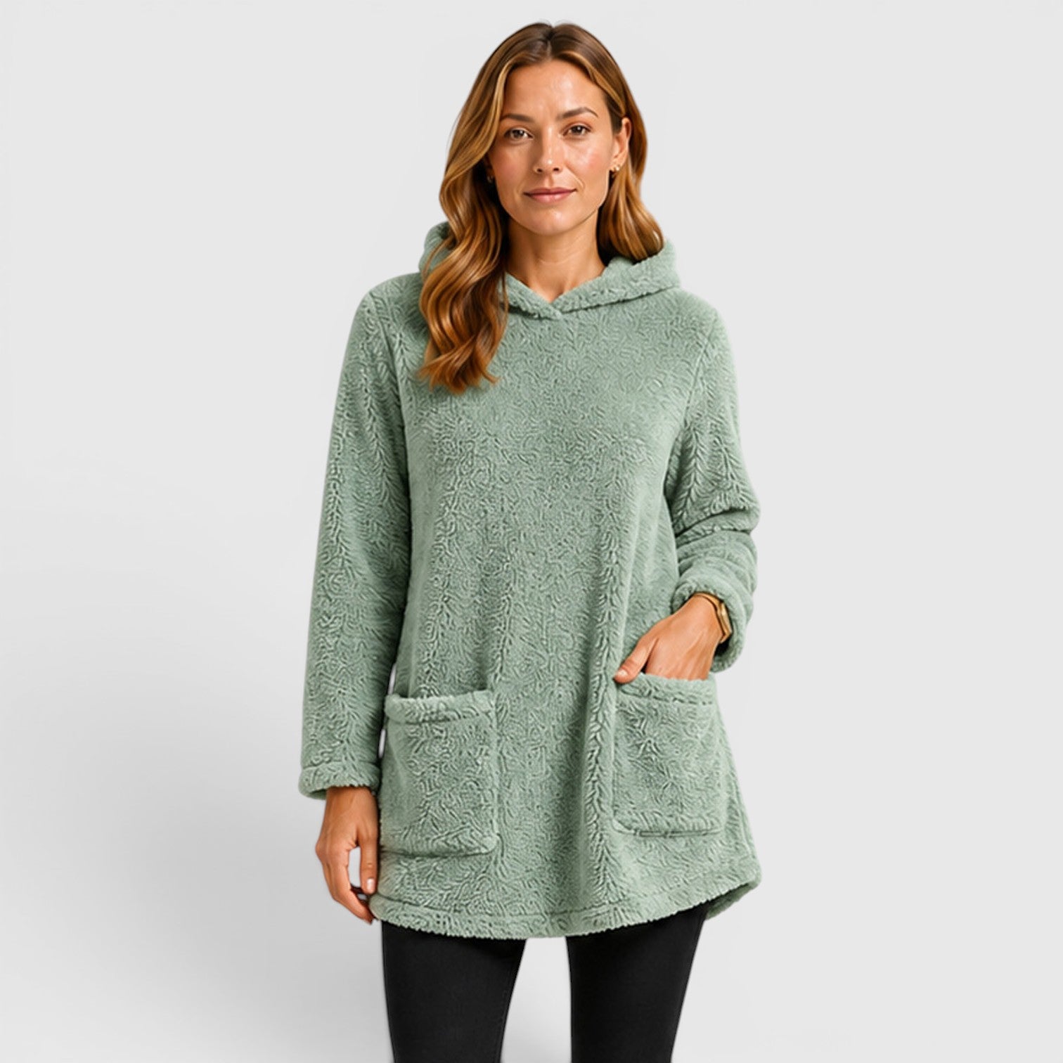 Monvaline | Women's Soft Plush Hoodie for Cold Weather Comfort