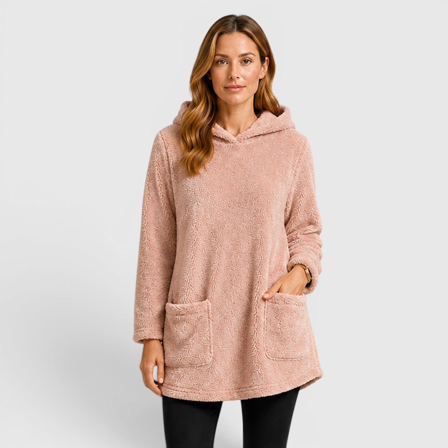 Monvaline | Women's Soft Plush Hoodie for Cold Weather Comfort