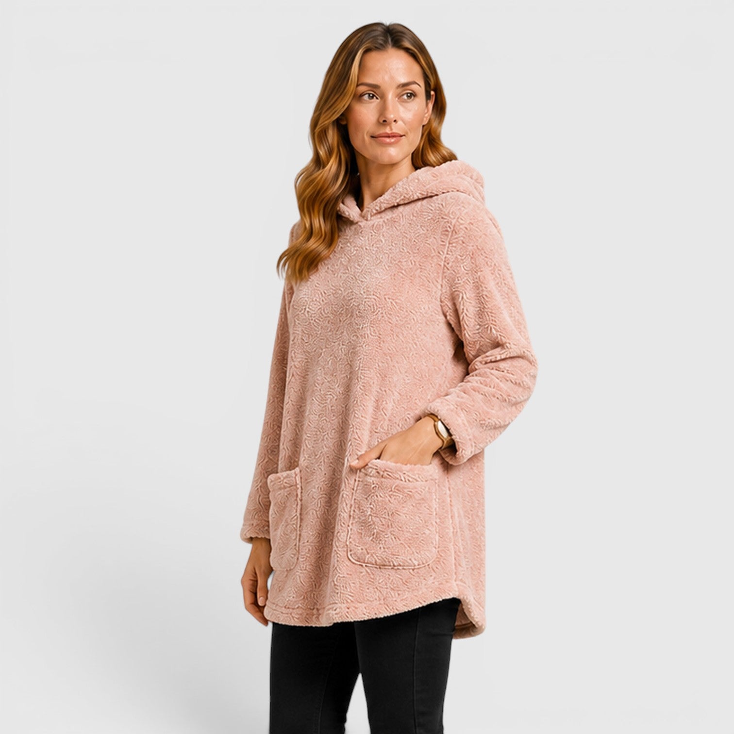 Monvaline | Women's Soft Plush Hoodie for Cold Weather Comfort