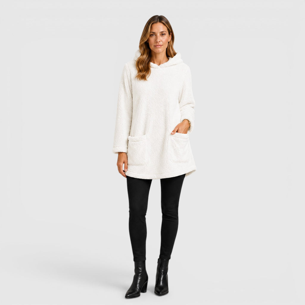 Monvaline | Women's Soft Plush Hoodie for Cold Weather Comfort