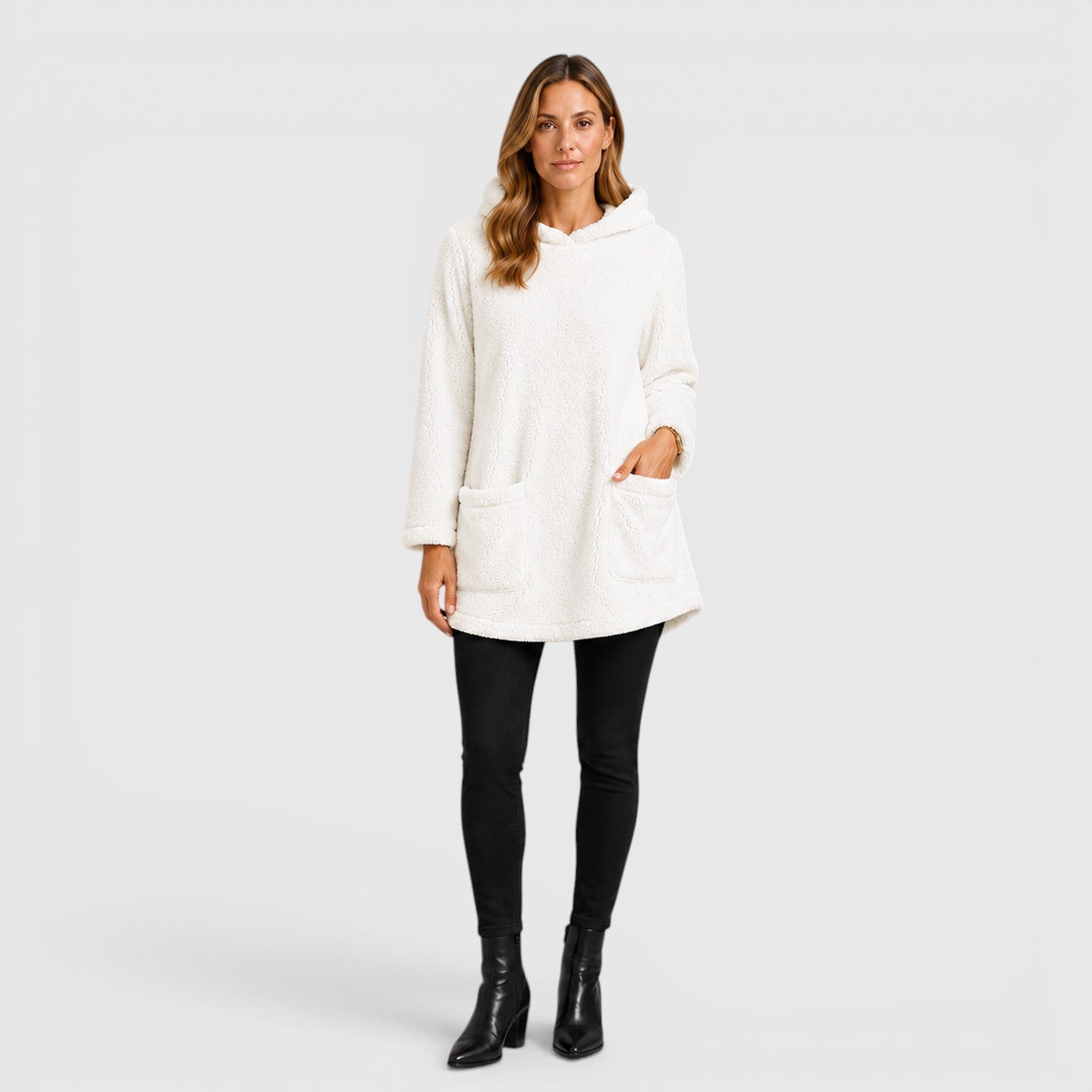 Monvaline | Women's Soft Plush Hoodie for Cold Weather Comfort