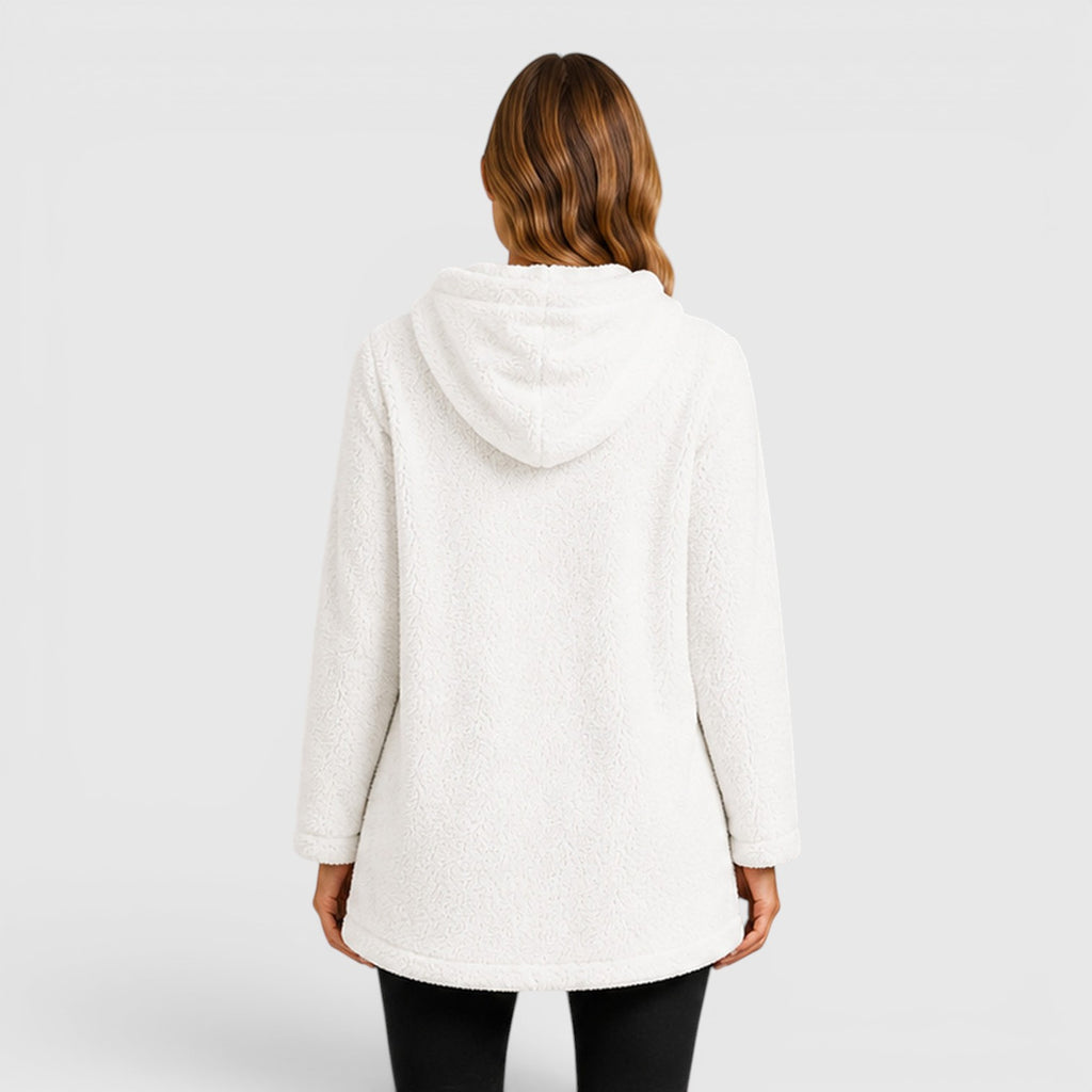 Monvaline | Women's Soft Plush Hoodie for Cold Weather Comfort