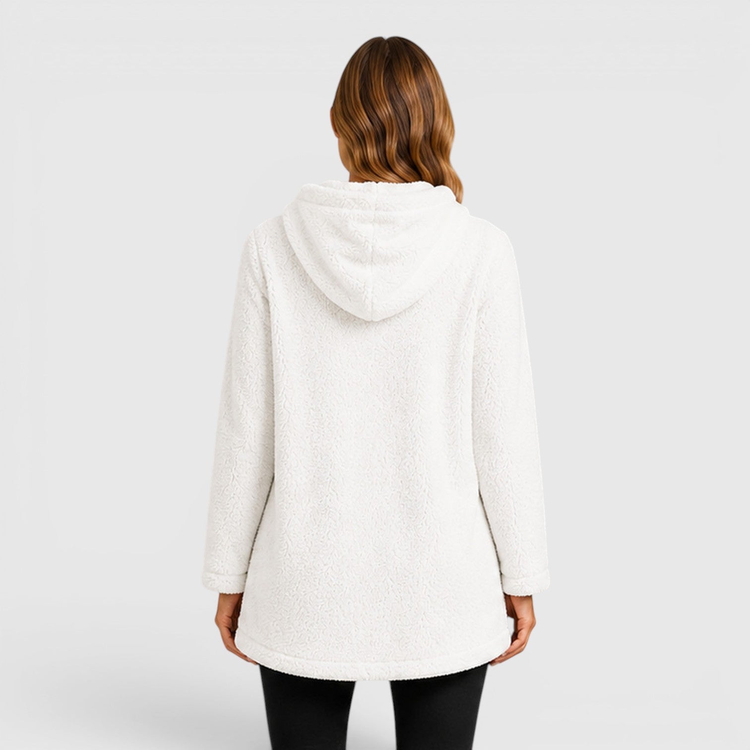 Monvaline | Women's Soft Plush Hoodie for Cold Weather Comfort