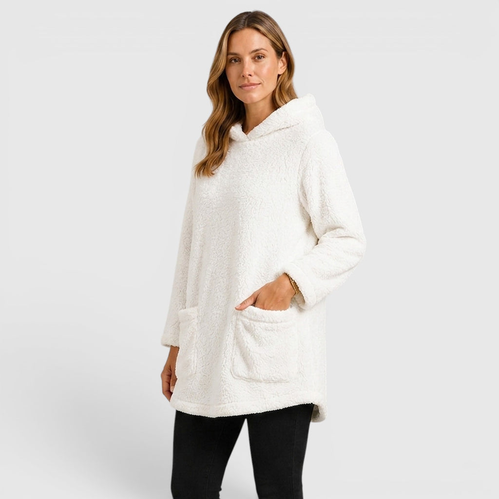 Monvaline | Women's Soft Plush Hoodie for Cold Weather Comfort