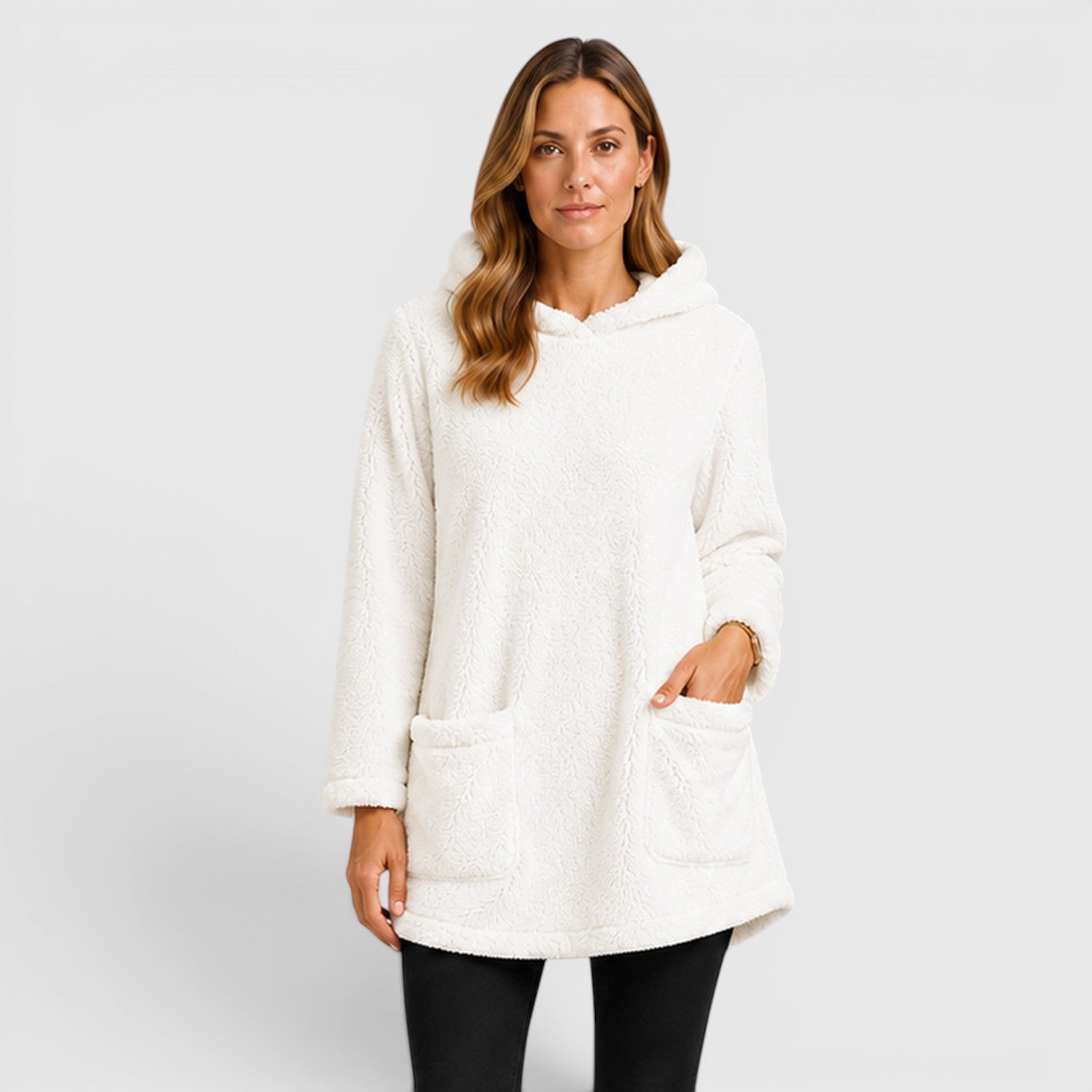 Monvaline | Women's Soft Plush Hoodie for Cold Weather Comfort