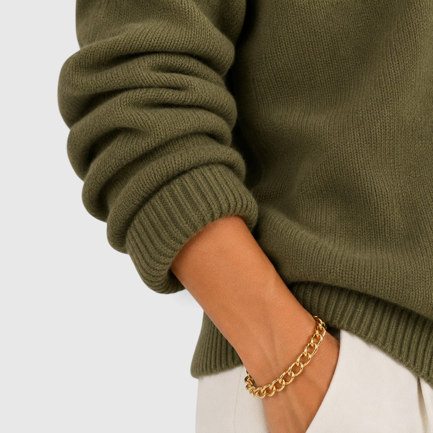 Monvaline | Women's Soft V-Neck Elegant Jumper for Everyday Wear