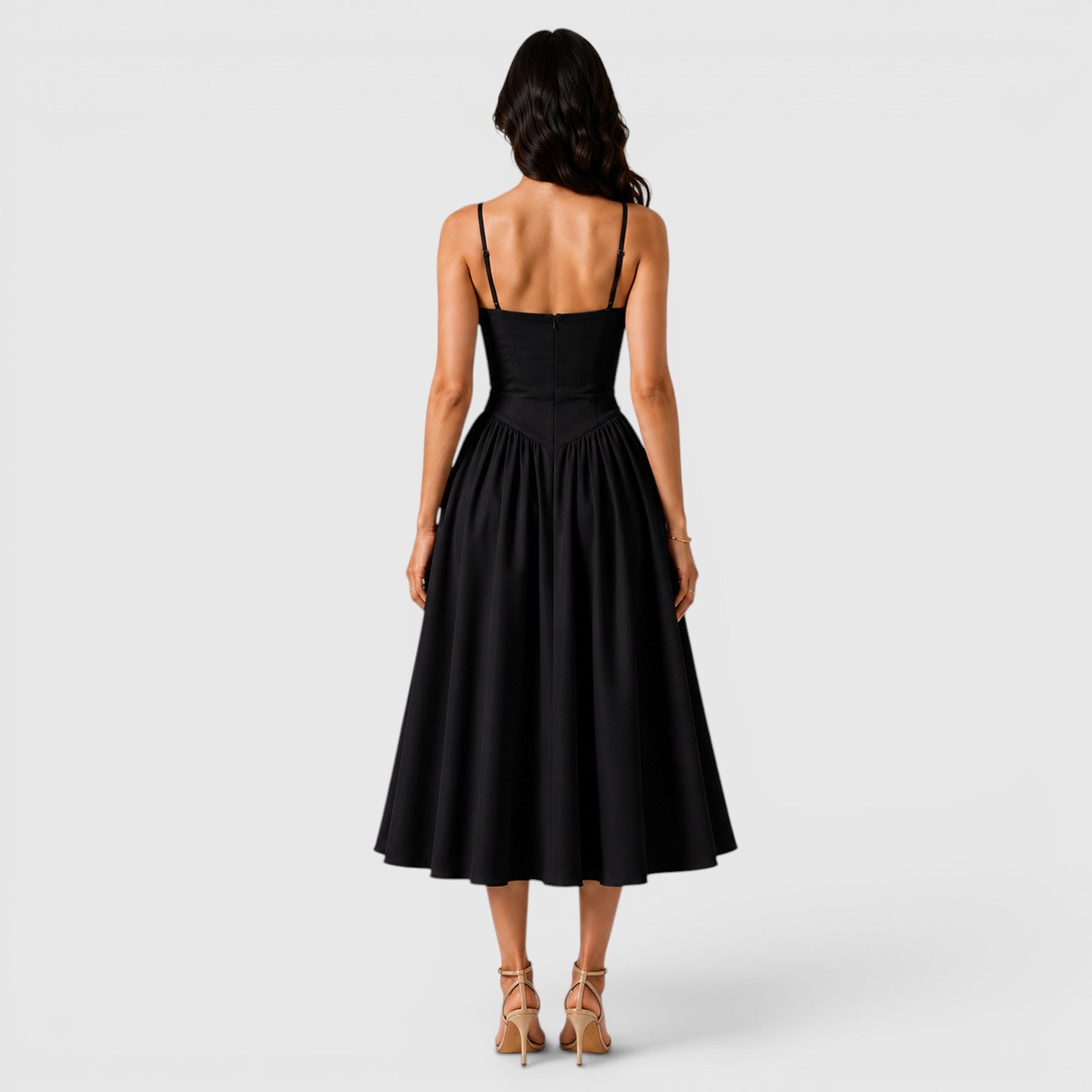 Monvaline | Women's Spaghetti Strap Dress for Summer Evening Events