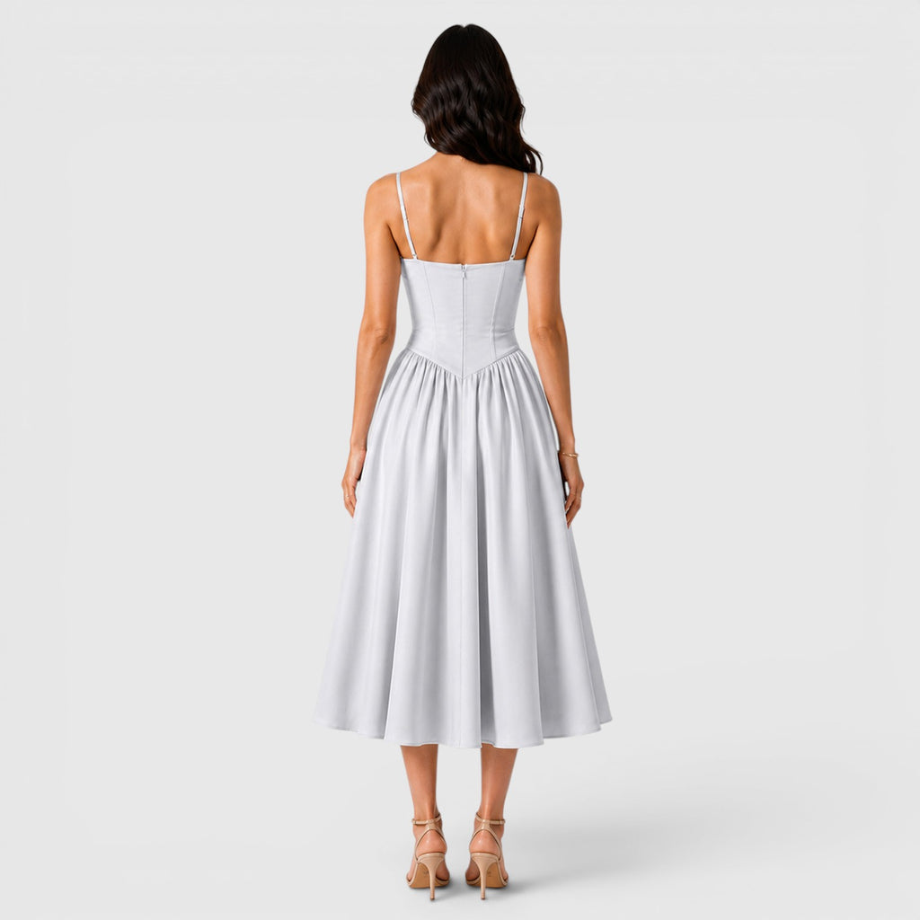 Monvaline | Women's Spaghetti Strap Dress for Summer Evening Events