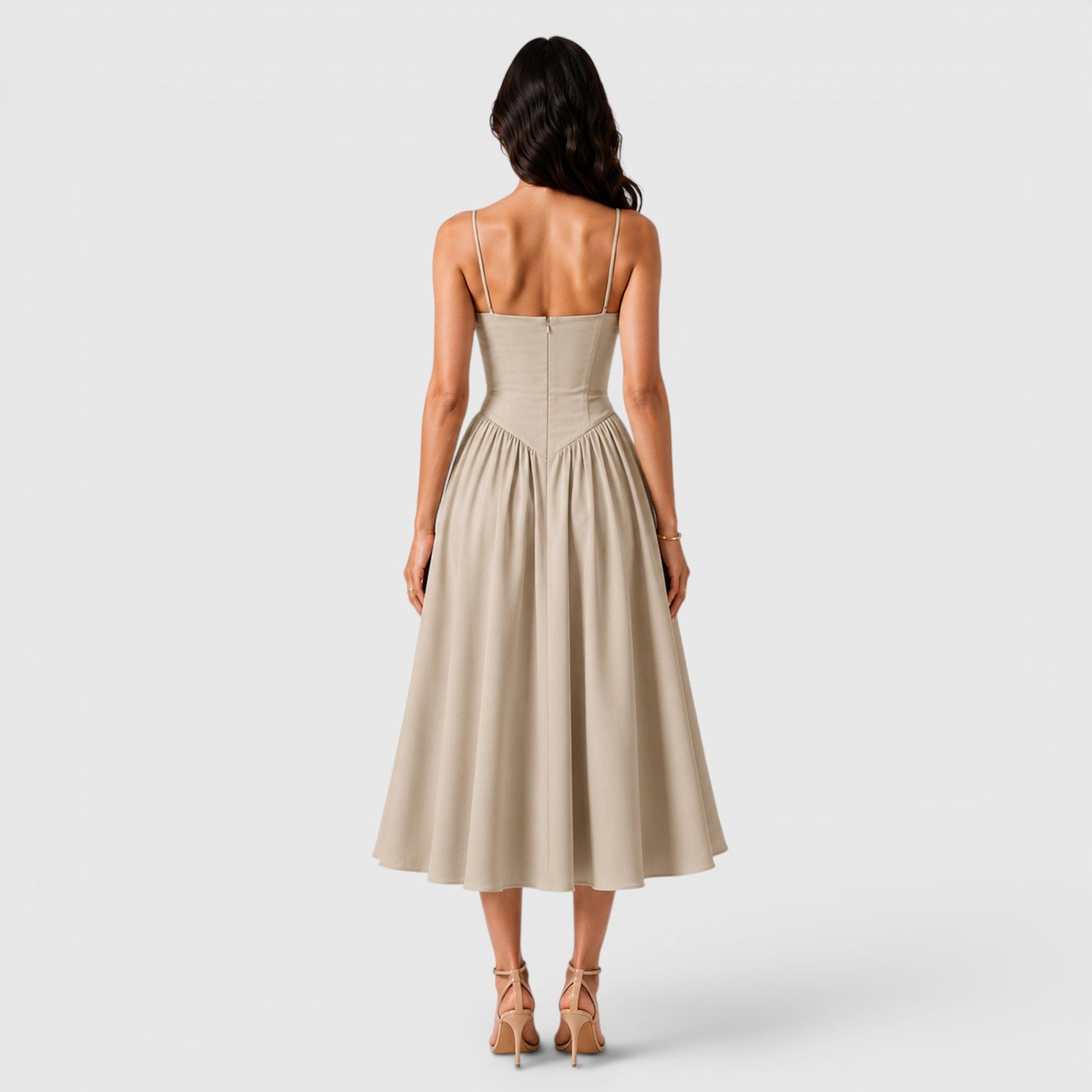 Monvaline | Women's Spaghetti Strap Dress for Summer Evening Events