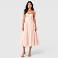 Monvaline | Women's Spaghetti Strap Dress for Summer Evening Events