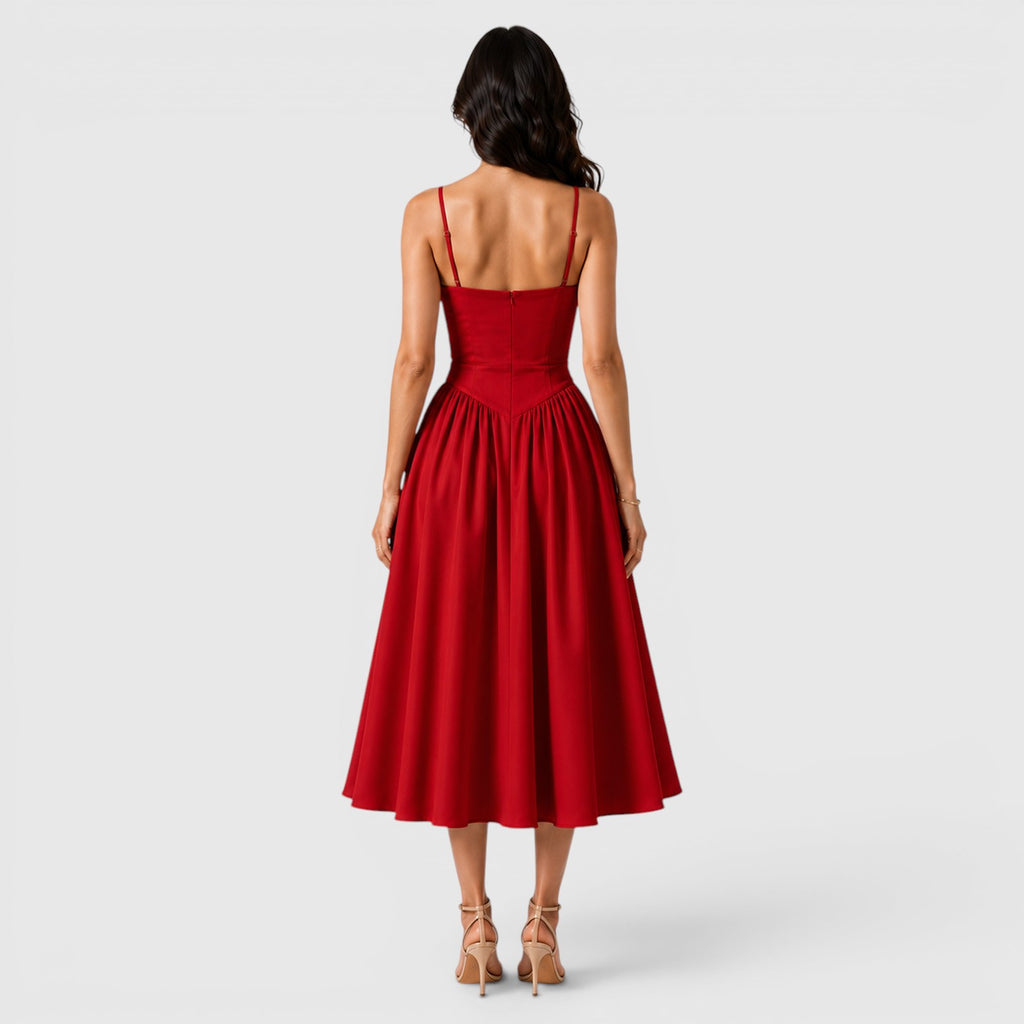 Monvaline | Women's Spaghetti Strap Dress for Summer Evening Events