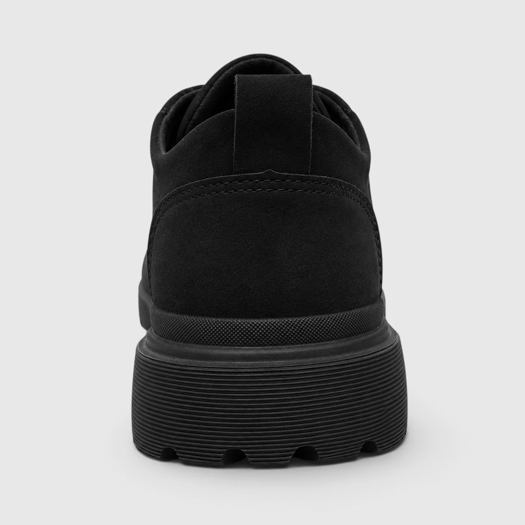 Monvaline | Women's Suede Chunky Sole Lace-Up Casual Shoes