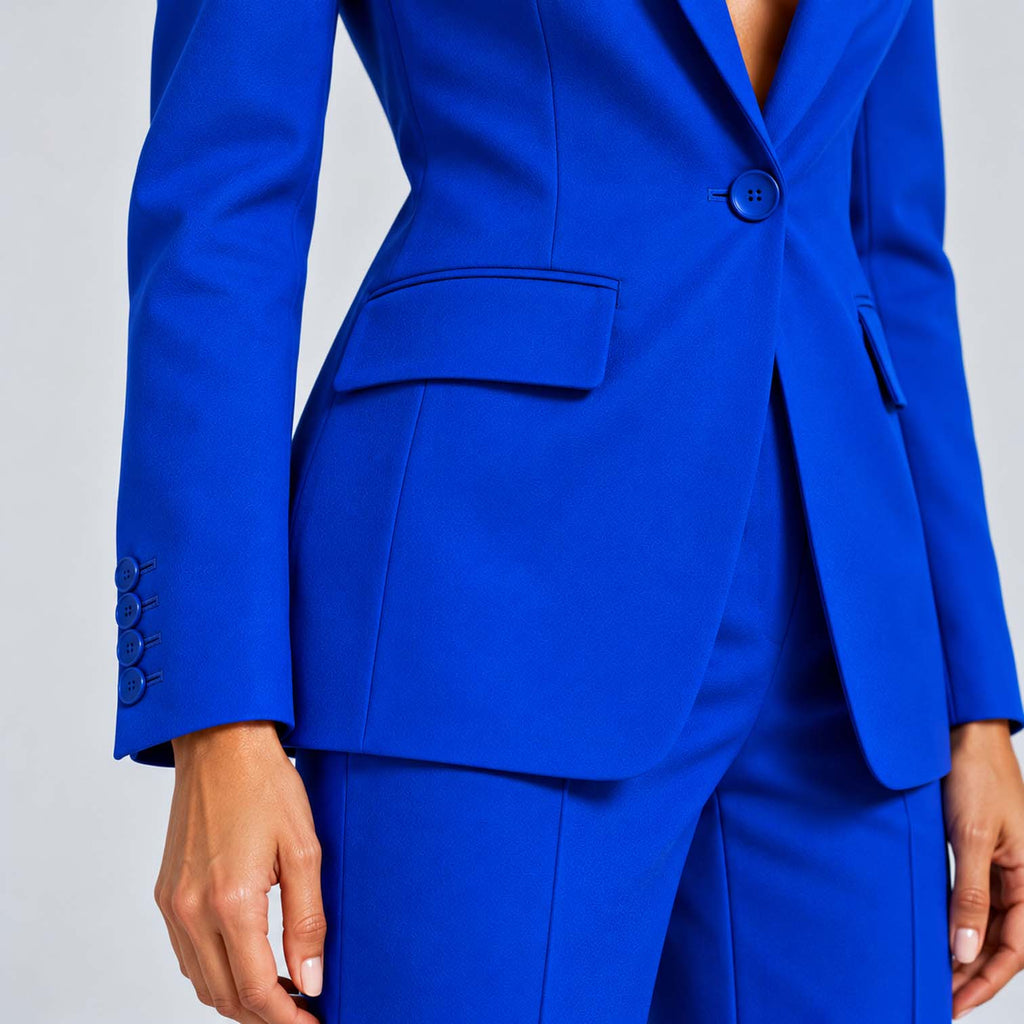 Monvaline | Women's Tailored Blazer & Wide Leg Trouser Co-Ord Set