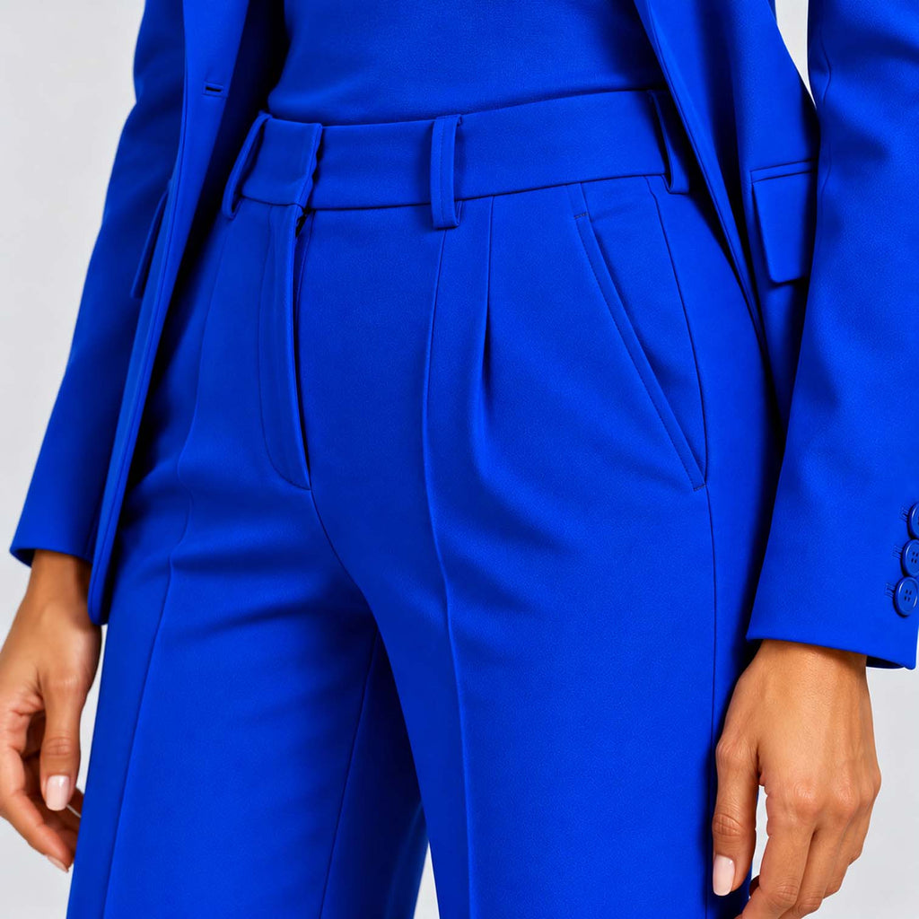 Monvaline | Women's Tailored Blazer & Wide Leg Trouser Co-Ord Set