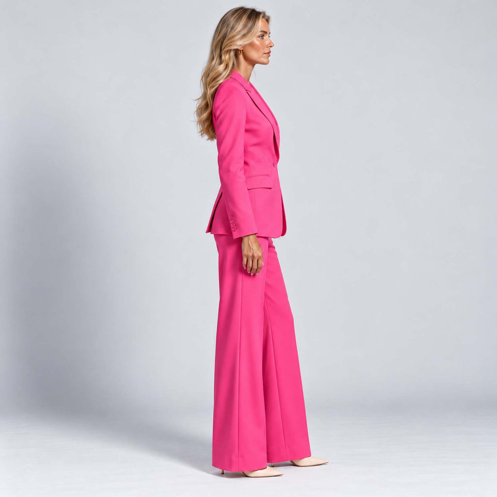 Monvaline | Women's Tailored Blazer & Wide Leg Trouser Co-Ord Set