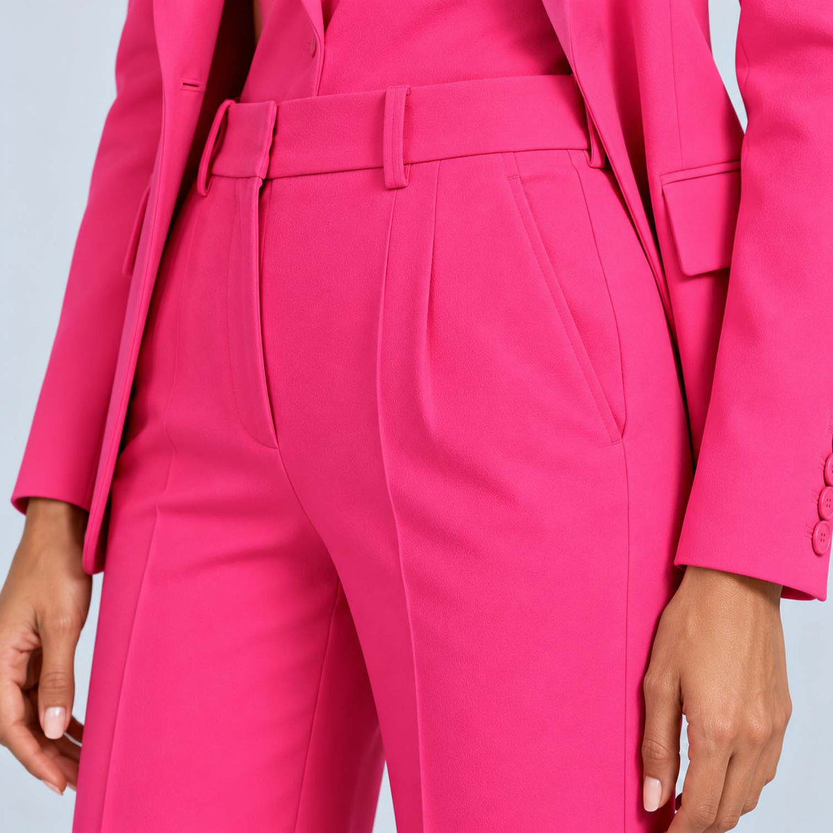 Monvaline | Women's Tailored Blazer & Wide Leg Trouser Co-Ord Set