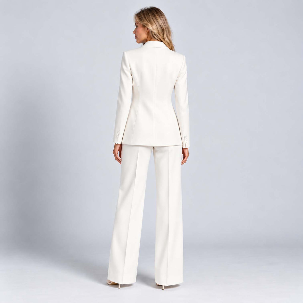 Monvaline | Women's Tailored Blazer & Wide Leg Trouser Co-Ord Set