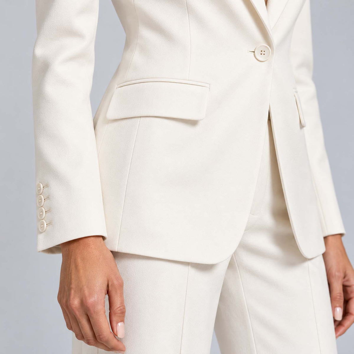 Monvaline | Women's Tailored Blazer & Wide Leg Trouser Co-Ord Set