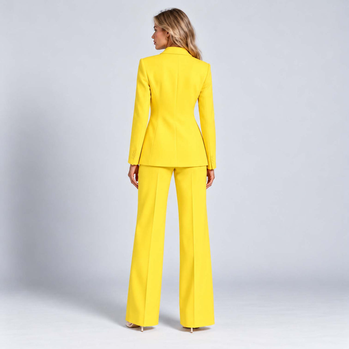Monvaline | Women's Tailored Blazer & Wide Leg Trouser Co-Ord Set