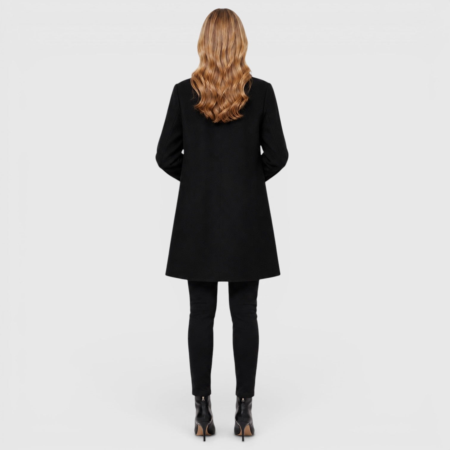 Monvaline | Women's Warm Classic Long Wool Coat