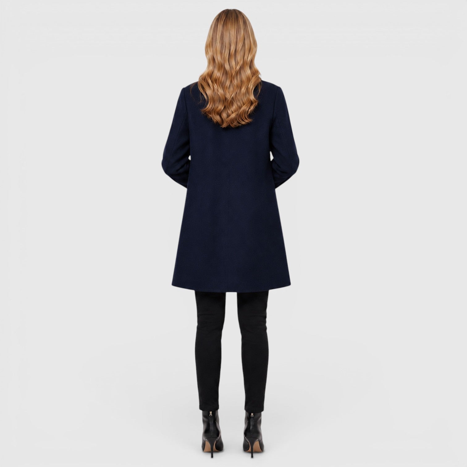 Monvaline | Women's Warm Classic Long Wool Coat