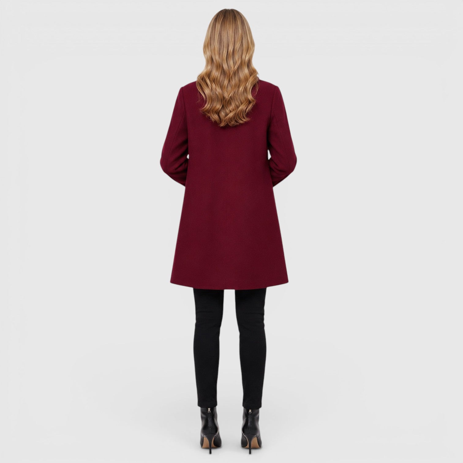 Monvaline | Women's Warm Classic Long Wool Coat