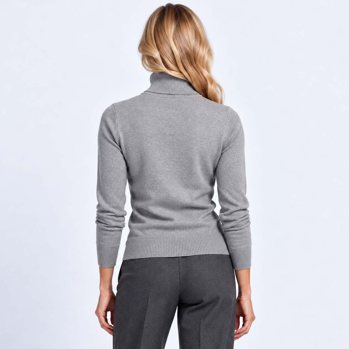 Monvaline | Women's Warm High Neck Sweater Knit Pullover
