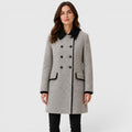 Monvaline | Women's Warm Loose Fit Long Sleeve Wool Coat