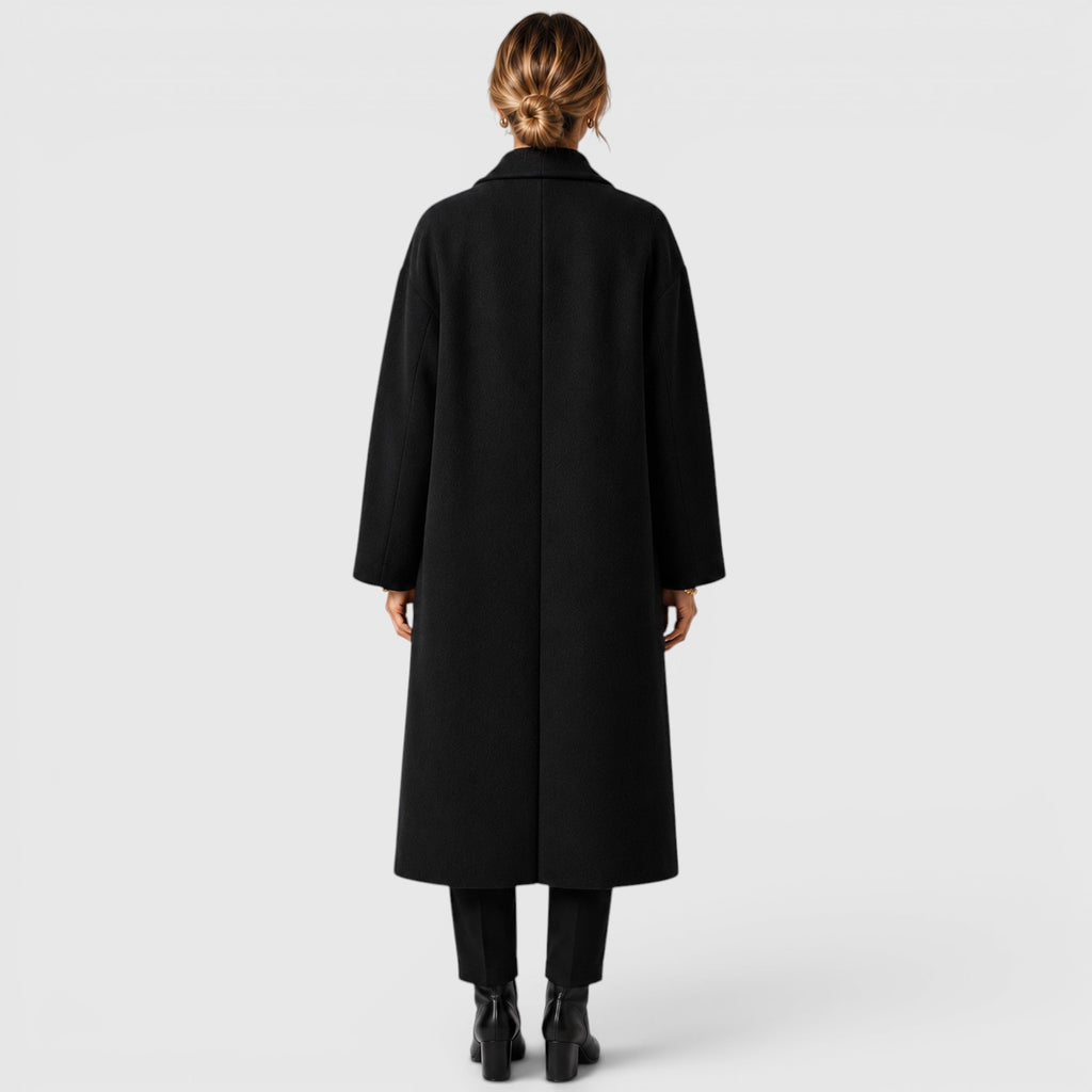 Monvaline | Women's Warm Oversized Woolen Coat for Everyday Wear