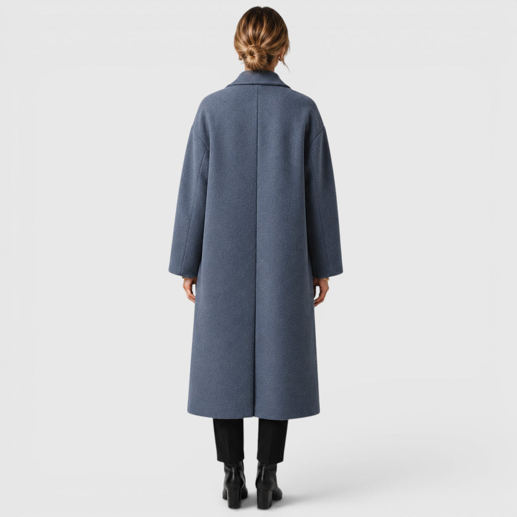 Monvaline | Women's Warm Oversized Woolen Coat for Everyday Wear