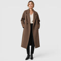 Monvaline | Women's Warm Oversized Woolen Coat for Everyday Wear