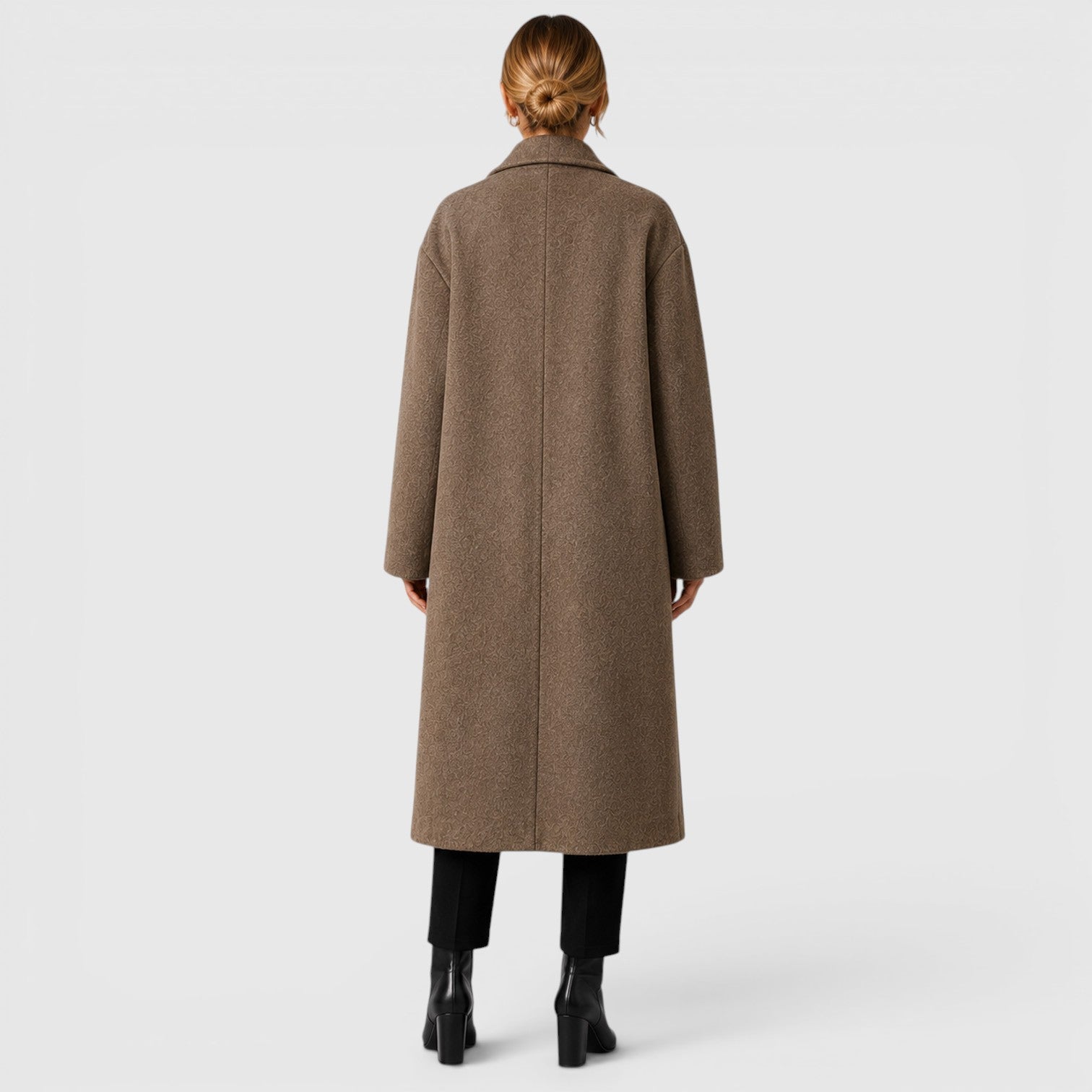 Monvaline | Women's Warm Oversized Woolen Coat for Everyday Wear