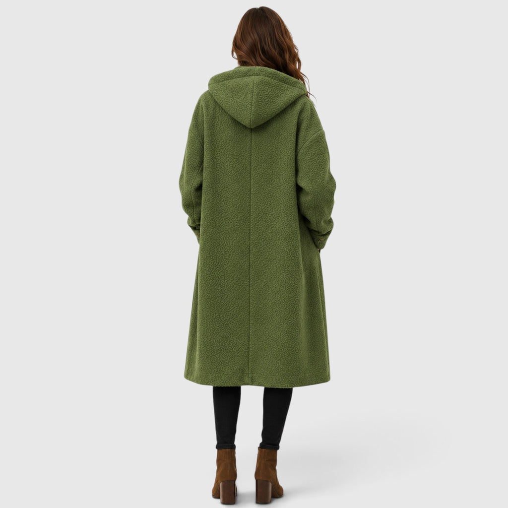 Monvaline | Women's Warm Tweed Wool Coat for Smart Casual Outfits