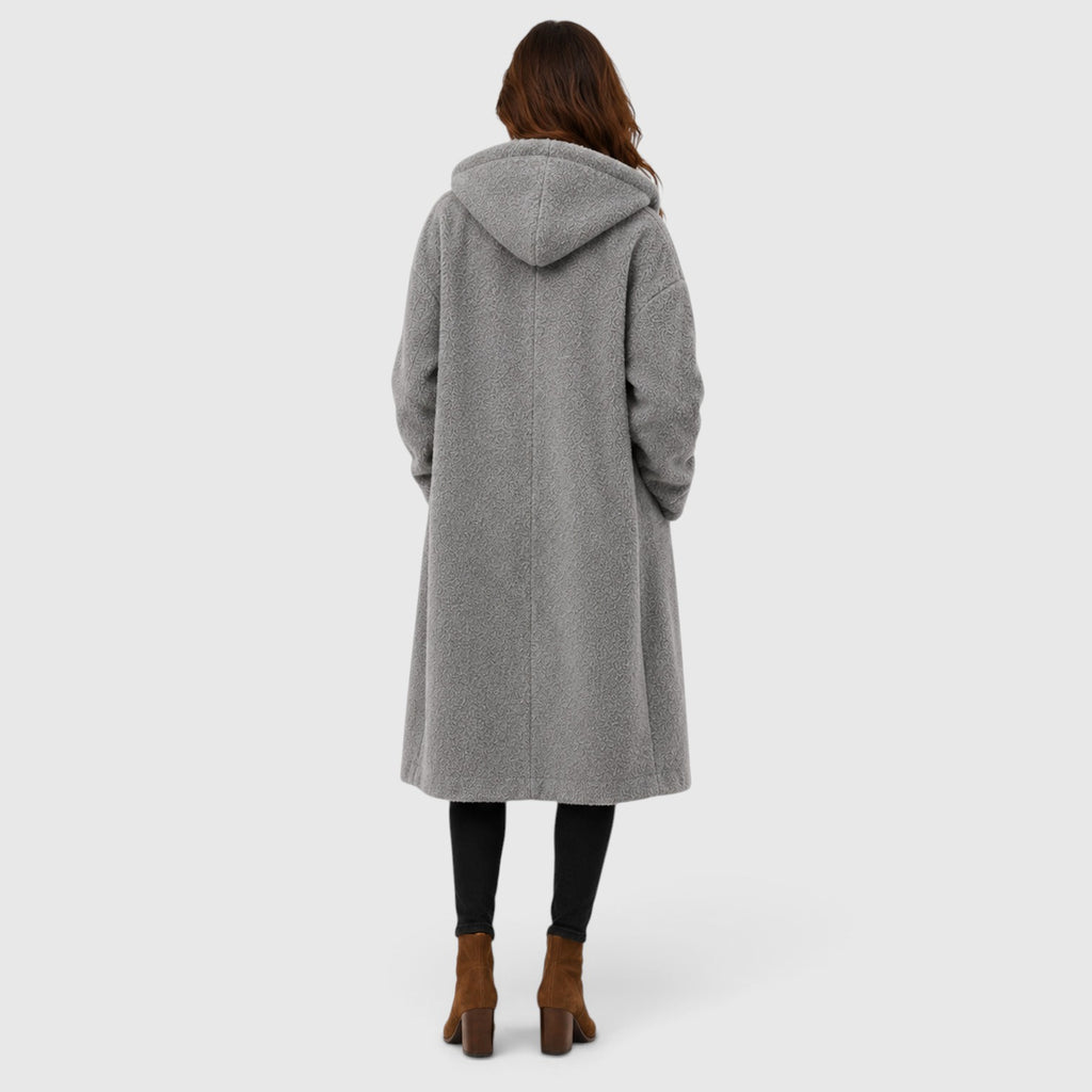Monvaline | Women's Warm Tweed Wool Coat for Smart Casual Outfits