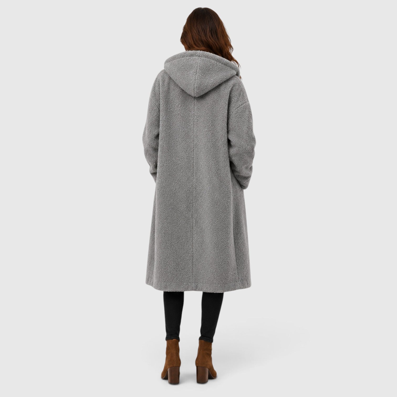 Monvaline | Women's Warm Tweed Wool Coat for Smart Casual Outfits