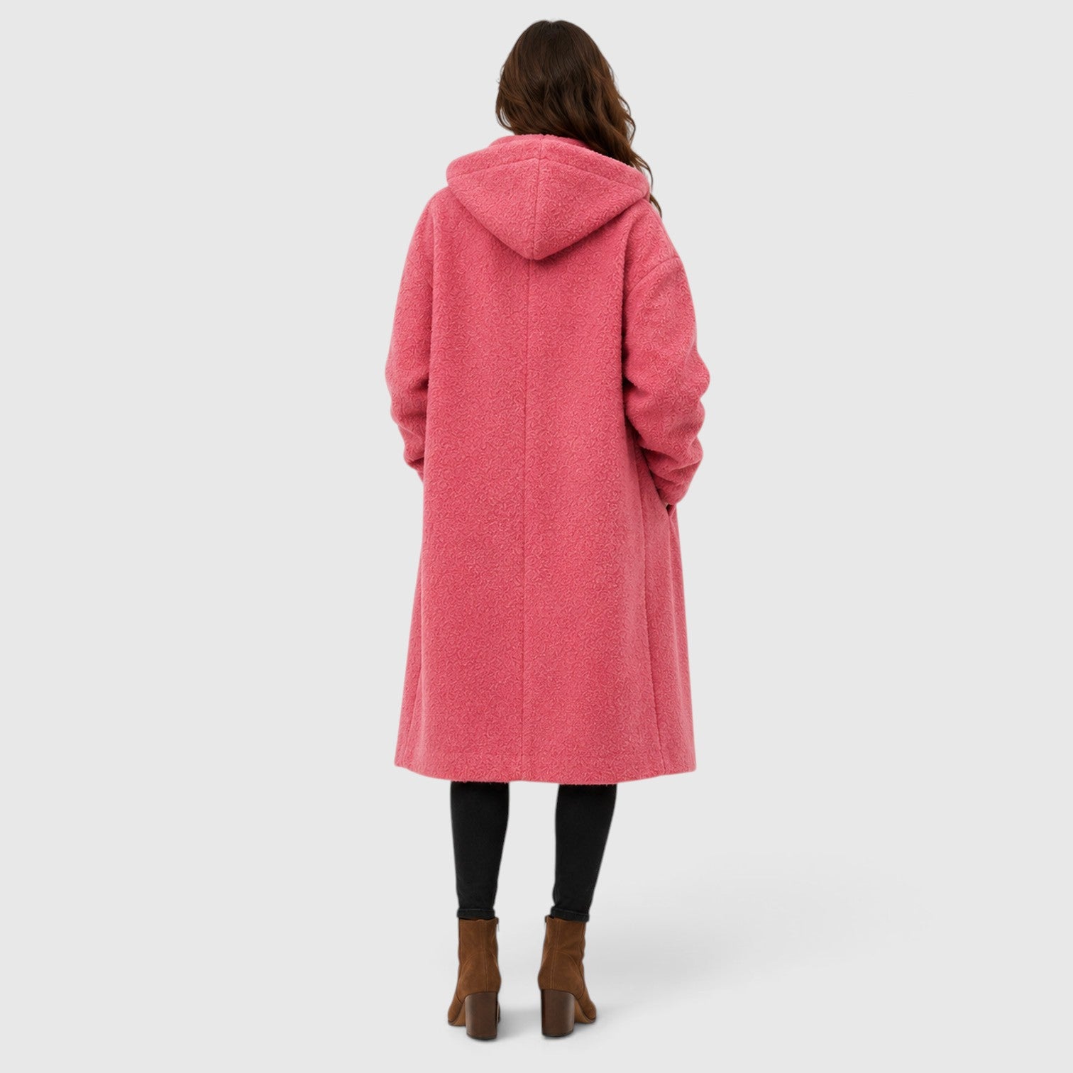 Monvaline | Women's Warm Tweed Wool Coat for Smart Casual Outfits