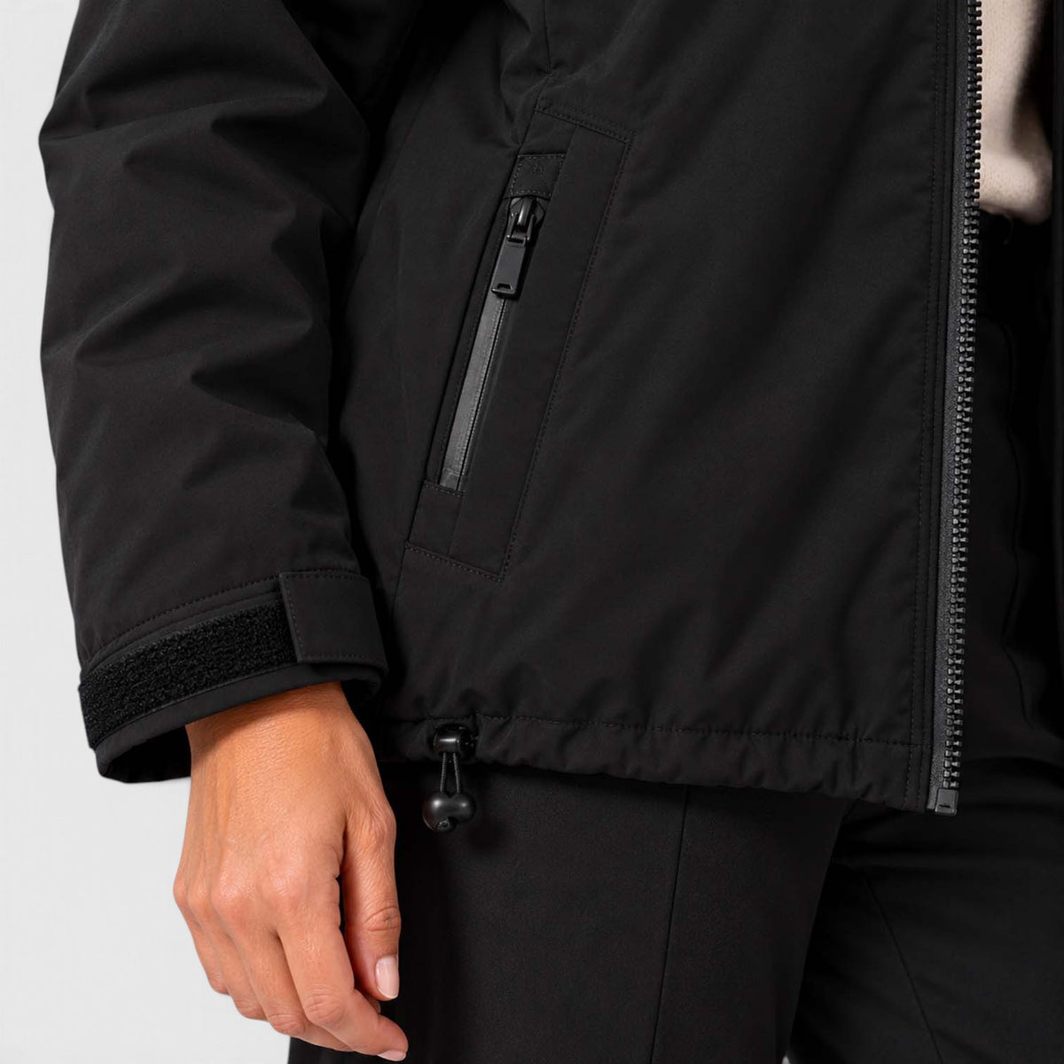 Monvaline | Women's Hooded Rain Jacket – Short Zip Windbreaker