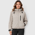 Monvaline | Women's Hooded Rain Jacket – Short Zip Windbreaker