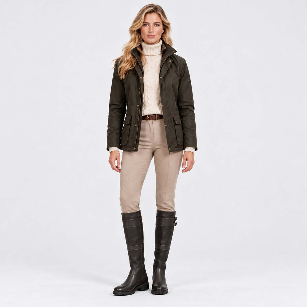 Monvaline | Women's Waterproof Knee High Boots Double Buckle