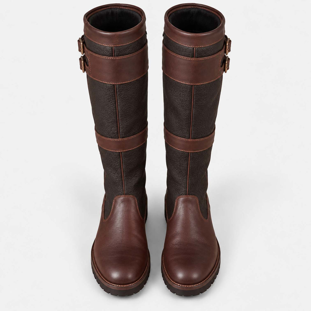 Monvaline | Women's Waterproof Knee High Boots Double Buckle