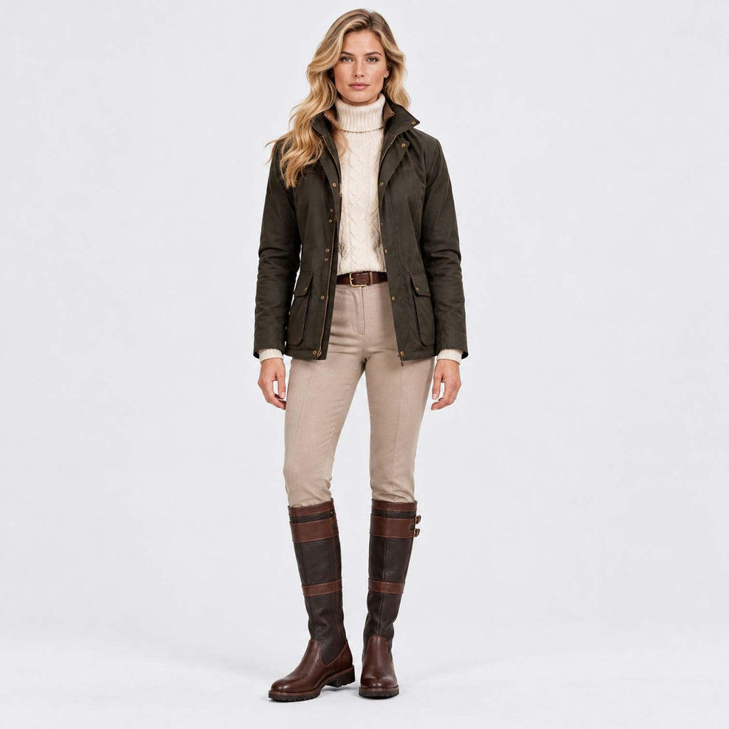 Monvaline | Women's Waterproof Knee High Boots Double Buckle