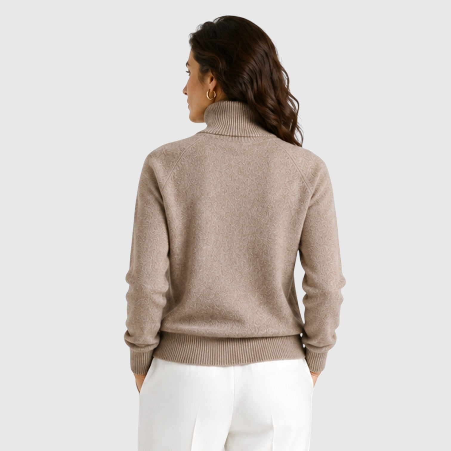 Monvaline | Women's Wool Knit Roll Neck Jumper for Warm Everyday Wear