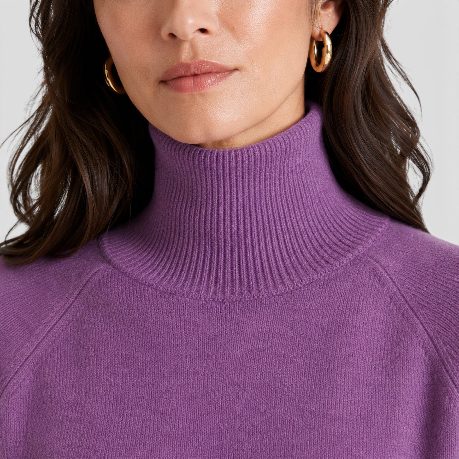 Monvaline | Women's Wool Knit Roll Neck Jumper for Warm Everyday Wear