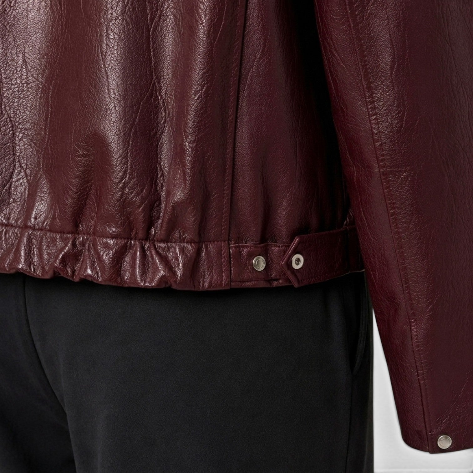 Monvaline | Women's Zip Leather Jacket with Pockets for Smart Casual Style